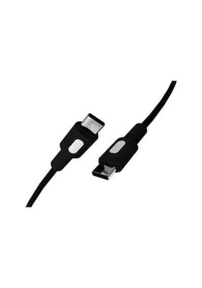 Type C-c Power Delivery Hızlı Şarj Kablosu, Siyah Kablo, Beyaz/siyah Uçlar 120 Cm