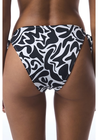 Penti Tint Zebra Desenli Bağlamalı Düşük Bel Bikini Altı Çok Renkli