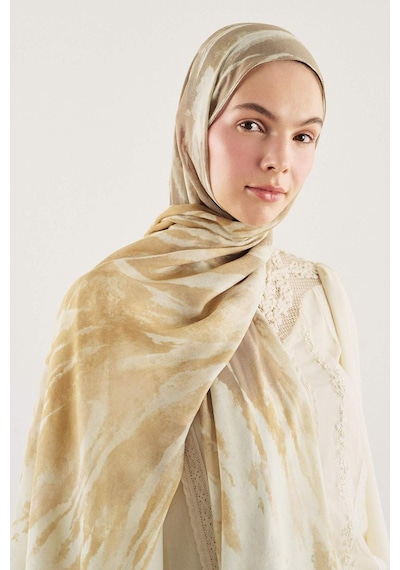 Defacto Fresh Scarfs X Defacto Earthy Batik Keten Karışımlı Şal I1744ax26smkr1 Çok Renkli-kr1