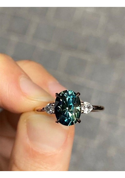 London Blue Evlilik Teklif Yüzüğü - Ak1097