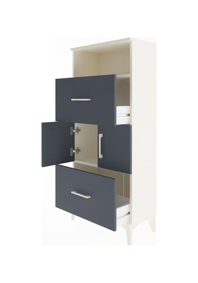 Arges Dolap 2 Raflı 2 Çekmeceli 2 Kapaklı 60x30x134 Aytaşı-an... Aytaşı