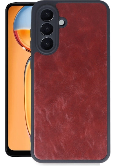 Samsung Uyumlu Galaxy A36 Kılıf Aras Deri Kapak Bordo/