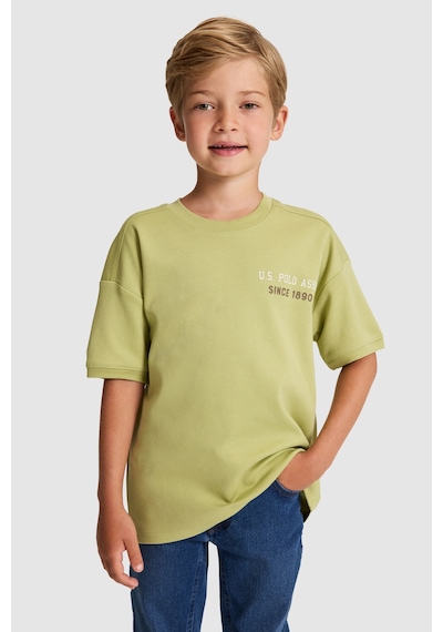 U.S. Polo Assn. Erkek Çocuk Çağla Tişört 50327030-vr016 Cagla