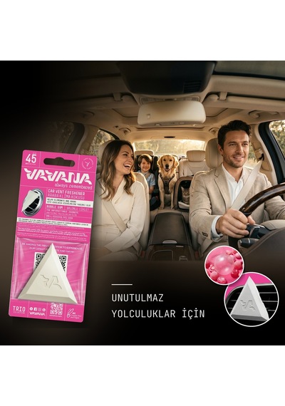 Vavana Araba Klima Kokusu 3'lü Set - Trio Oto Kokusu Bpa & Sıvı İçermez 45 Gün Etkili Set 2