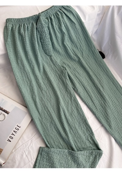 Intive Cool Comfort Waffle Kumaş Pamuklu Nefes Alabilir Basic Yazlık Jogger Pantolon Cepsiz Mint Yeşili Intive Cool Comfort Waffle Kumaş Pamuklu Nefes Alabilir Basic Yazlık Jogger Pantolon Cepsiz Mint Yeşili