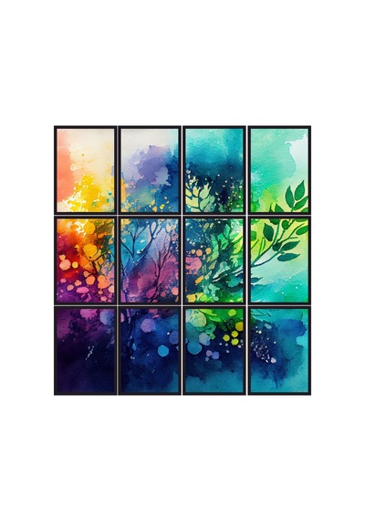 12 Parça Renkler Çiçek Çerçeve Görünümlü Mdf Tablo Duvar Süsü Hediyelik Eşya 45cm X 85cm Renkli - 606150469 Renkli 12 Parça Renkler Çiçek Çerçeve Görünümlü Mdf Tablo Duvar Süsü Hediyelik Eşya 45cm X 85cm Renkli - 606150469 Renkli