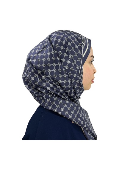Vakko Twill İpek Şal - Özel Seri - Açık Lacivert Lacivert 4002
