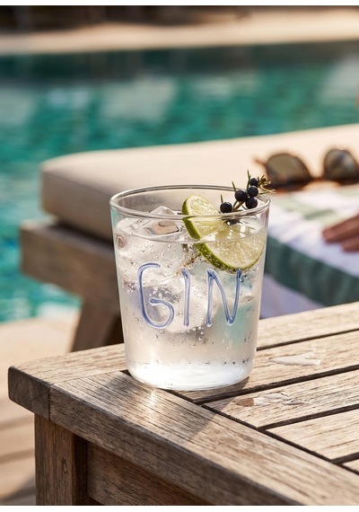 The Mia Cam Su Bardağı Mavi -drink- 320 Ml Şeffaf