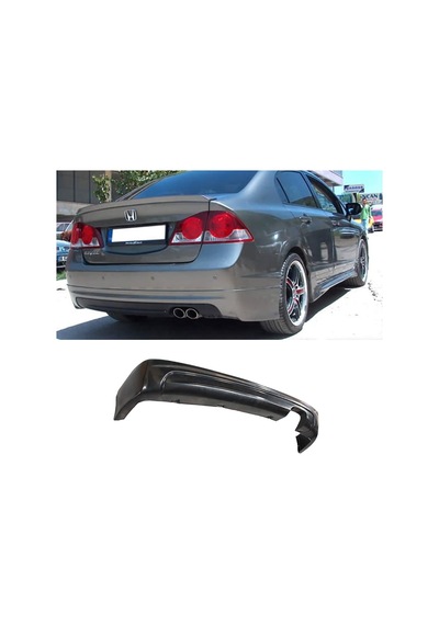 Honda Civic Fd6 Mugen Arka Ek Mat Siyah Sağ Çift 2006-2011 Arka-bodykit-ek-karlık
