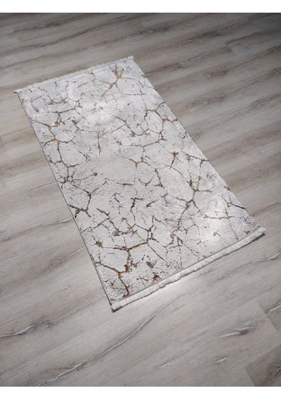 Yamalıhome Bambu Halı 1025Hardal Krem 80X140 Cm Pratik Halı