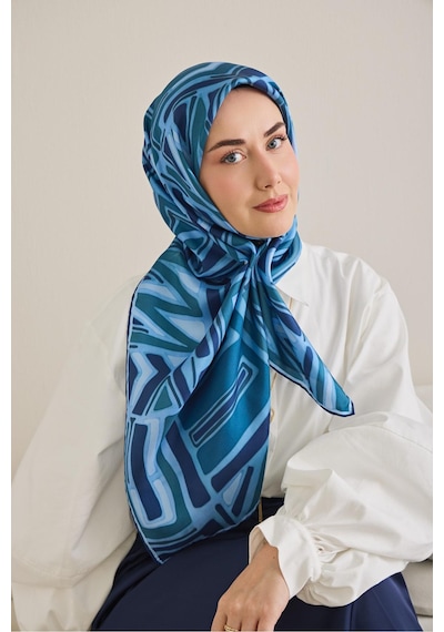 Silk Home Twill İpek Eşarp 11505-09 Mavi
