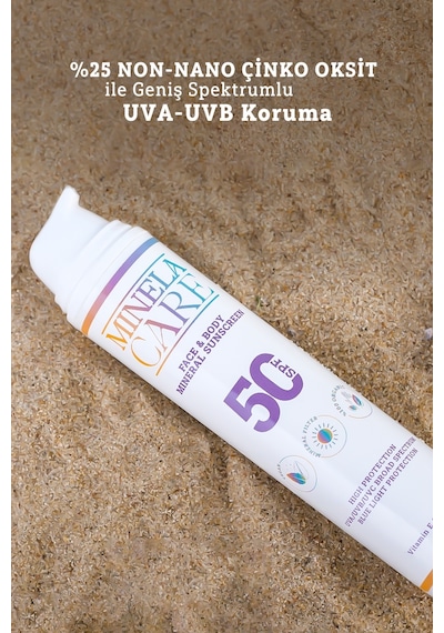 Minela Care Mineral Filtreli Yüz Ve Vücut Güneş Kremi SPF50 110 G