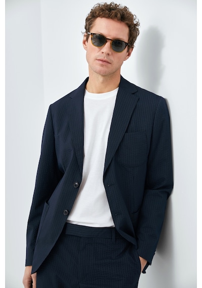 Lufian Piel Spor Erkek Blazer Ceket Slim Fit Lacivert Lacivert 111140171100200 Lacivert