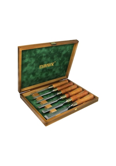 Narex 853250 Premium Cilalı Düz Iskarpela Seti