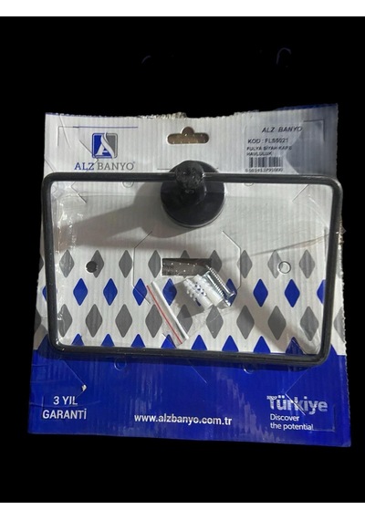 Alz Fulya Siyah Kare Havluluk Siyah