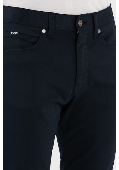 Boss Slim Fit Normal Bel Düz Paça Jeans Erkek Kot Pantolon 50550942 404 Lacivert