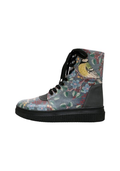 Kadın Vegan Deri Siyah Uzun Bot - Show Me Some Loving Tasarım Multicolor
