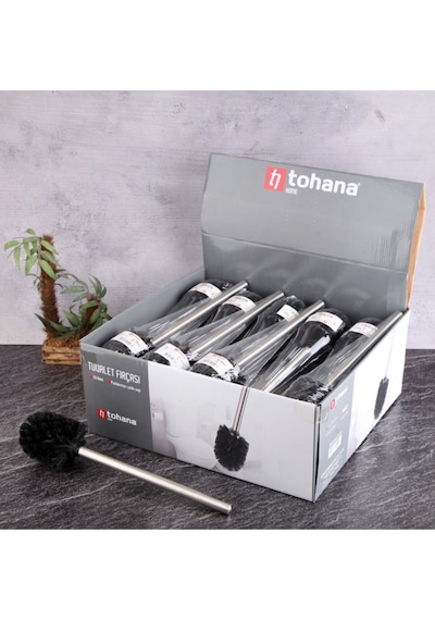 Tohana Metal Saplı Yedek Tuvalet Fırçası 42x38x16 Cm Çok Renkli