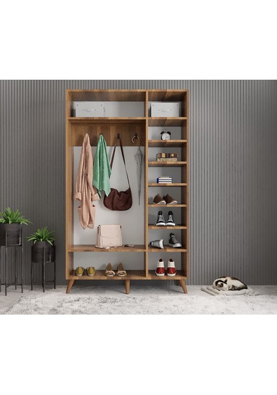 Açelya Portmanto Vestiyer Ayakkabılık C - M4 120 Cm Montaj Dahil
