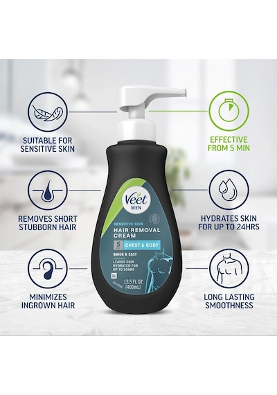 Veet Men Hassas Ciltler İçin Tüy Dökücü Krem 400ml