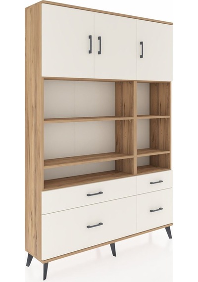 Arges Dolap 10 Raflı 4 Çekmeceli 3 Kapaklı 132x30x195 Çam-ayt... Çam Arges Dolap 10 Raflı 4 Çekmeceli 3 Kapaklı 132x30x195 Çam-ayt... Çam