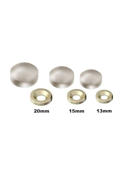 Metal Vida Kapama Zamak 15 Mm Saten 10 Adet