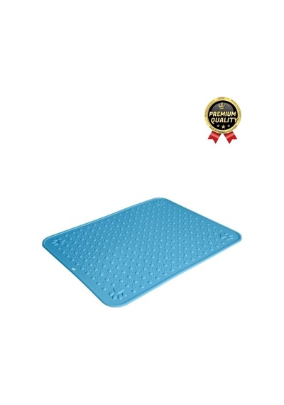 Premium Silinebilir Yıkanabilir Dayanıklı Kedi Köpek Evcil Hayvan Tuvalet Önü Mama Kabı Kum Paspası