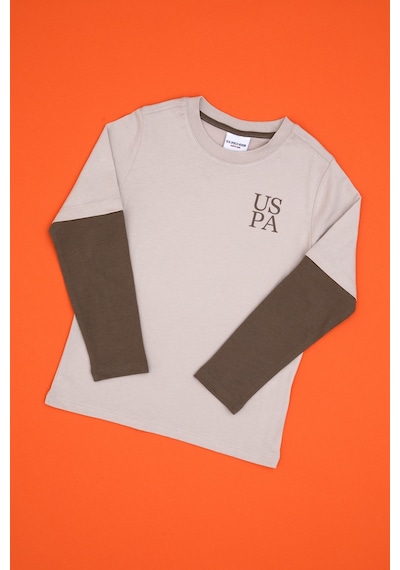U.S. Polo Assn. Erkek Çocuk Taş Bisiklet Yaka Basic Sweatshirt 50313996-VR049
