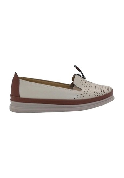 Mergenshoes Esa 029 Bej Rahat Taban Kadın Günlük Ayakkabı Ten
