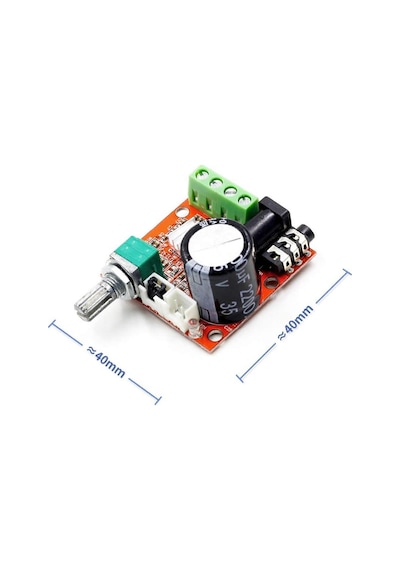 Pam8610 2x 10w Stereo Amplifikatör Modül Dc 6-15v Class D Amfi Devresi Ses Kontrol Potu 4 8 Ohm