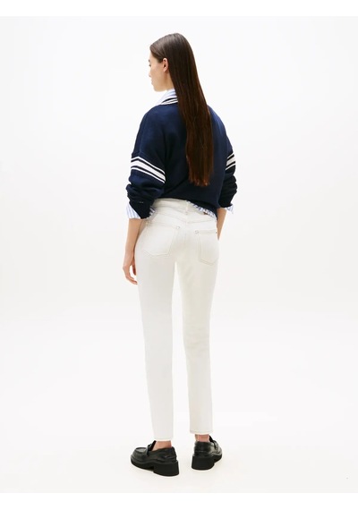 Tommy Hilfiger Lucy Mr Slım Dı4192, 1d0 Beyaz Kadın Kot Pantolon
