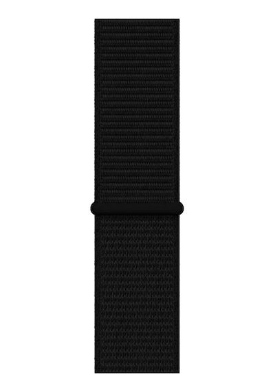 Caseonn Apple Watch Uyumlu Series 9 41mm Kordon Hasır Kumaş Nylon Kayış Siyah