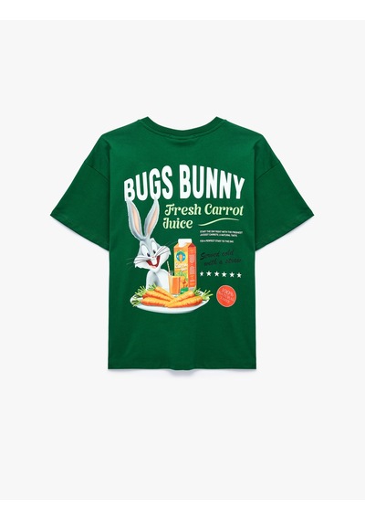 Koton Bugs Bunny Lisanslı Rahat Kalıp Bisiklet Yaka Kısa Kollu Arkası Baskılı Tişört Yeşil 6sal10898ık Koton Bugs Bunny Lisanslı Rahat Kalıp Bisiklet Yaka Kısa Kollu Arkası Baskılı Tişört Yeşil 6sal10898ık