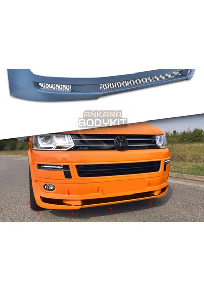 Transporter T6 2010 - 2014 Ön Tampon Eki - Plastik - Boyasız