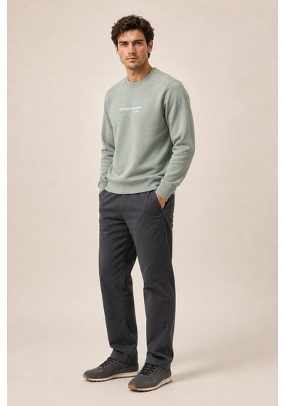 Redline Takes Bisiklet Yaka Kışlık Regular Fit Sweatshirt Mint