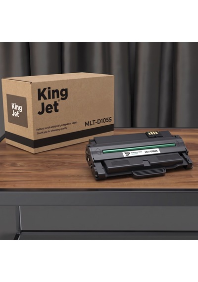 Kingjet Samsung Uyumlu Mlt-d105s Standart Kapasiteli Tekli Çipli Uyumlu Toner Ml-1910