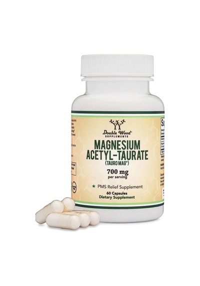 Double Wood Magnesium Acetyl-taurate 700mg 60 Capsul. Usa V...