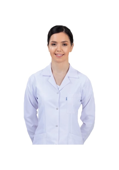 Beyaz Önlük Uzun Doktor Hemşire Öğretmen Önlüğü