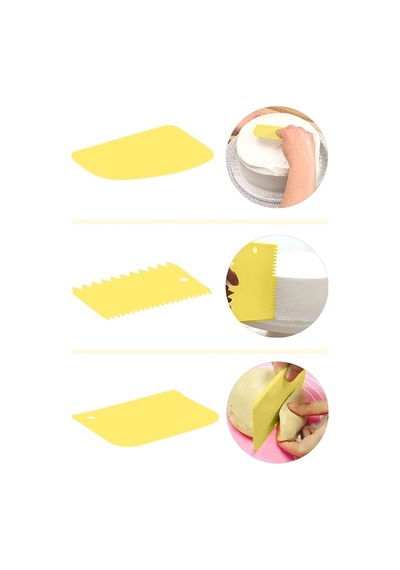 Hamur Seti 4Lü Set /Ölçekli Hamur Açma Matı + 3'lü Hamur Spatulası