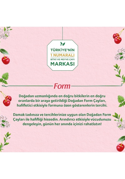 Doğadan Form Kiraz Saplı Karışık Bitki Çayı 20'li