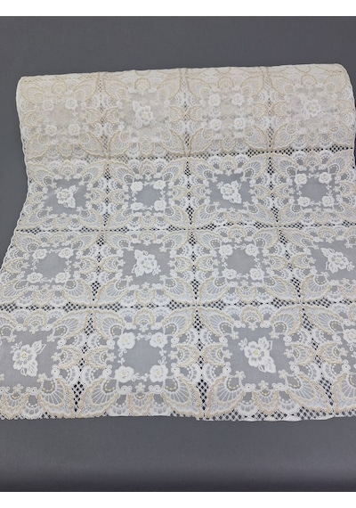 Pvc Küpür Dantel Raf Ve Dolap Örtüsü Runner Kahverenği Kpr1590k 50 X 300