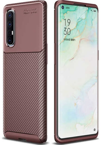 Oppo Reno 3 Pro 5G Kilif Karbon Silikon Case 363138862