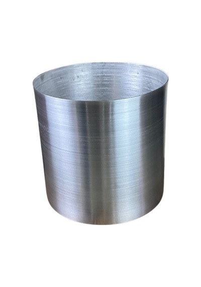 Cihan Çiçekçilik Galvaniz Saksı 12x12 Paslanmaz Metalik  Çelik