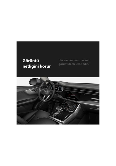 Audi A7 Uyumlu Araç Ekran Koruyucu Set Multimedya Kumanda Gösterge Klima 9h Nano Kırılmaz Şeffaf