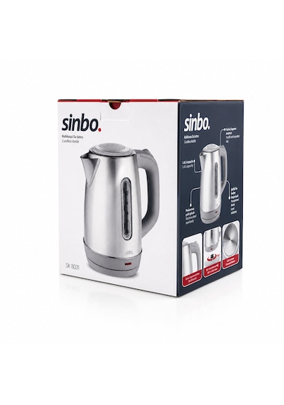 İnoks Çelik Kettle Su Isıtıcısı Kablosuz Kullanım 1.8lt 360 Dönebilme Otomatik Kapanma Sk-8031 563