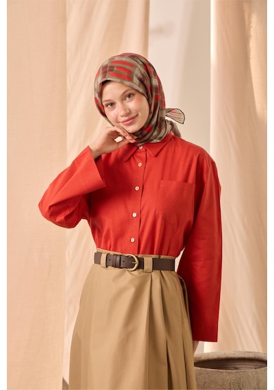 Silk Home Soft Eşarp 73096-11 Yeşil, Bordo, Narçiçeği, Gümüş
