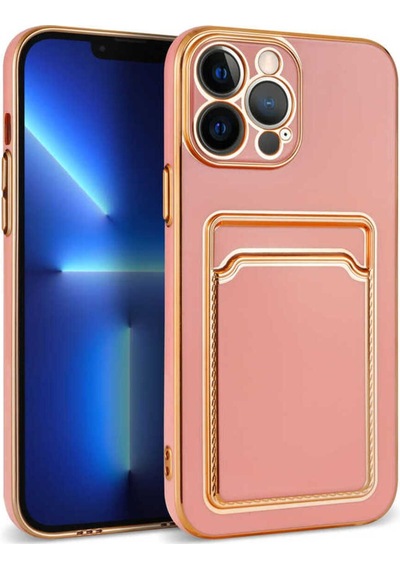 Apple  Uyumlu iPhone 13 Pro Max Kılıf Bark Kartlıklı Kapak
