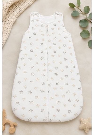Babyhola Elyaflı 2.5 Tog Askıdan Çıtçıtlı Bebek Torba Uyku Tulumu 2712 Kahverengi