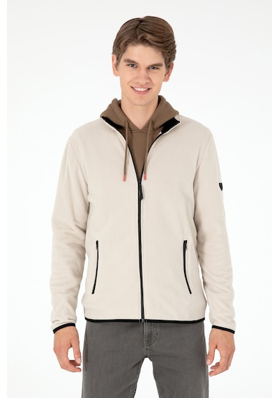 U.S. Polo Assn. Erkek Taş Basic Polar Hırka 50298066-VR049