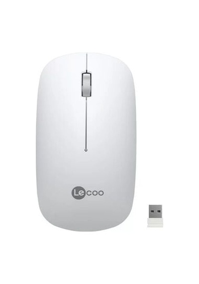Lenovo Lecoo Ws214 Kablosuz 1200dpı 3 Tuşlu Beyaz Optik Sessiz Mouse